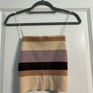 Striped Knit Tank Top